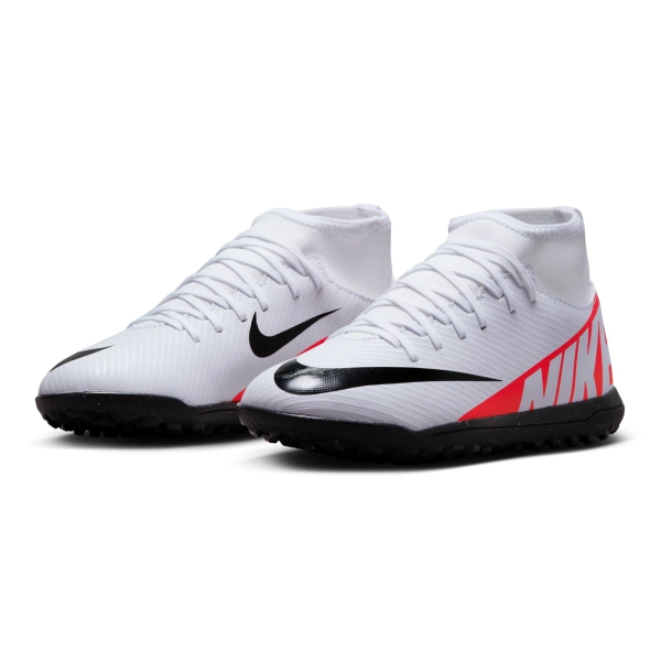 Nike Jr Mercurial Superfly 9 Club TF - Bright Crimson/Black/White Turf Shoe DJ5954-600