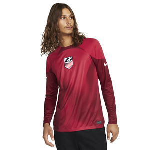 Nike USMNT Goalkeeper Jersey 2022-2023 - Mystic Hibiscus/Team Red/White DN0672-614
