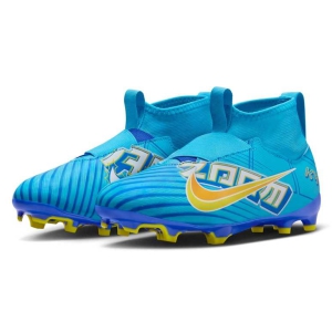 Nike Jr Zoom Mercurial Superfly 9 Academy Laceless FG - Baltic Blue/White DO9790-400
