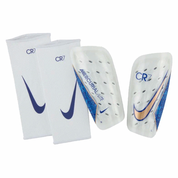 Nike Mercurial Lite CR7 Shinguard - White/Blue/Gold DV3093-910
