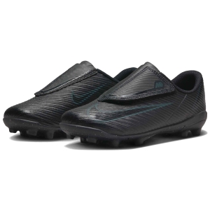 Nike Jr Mercurial Vapor 16 Club Laceless FG/MG - Black/Deep Jungle FQ8290-002