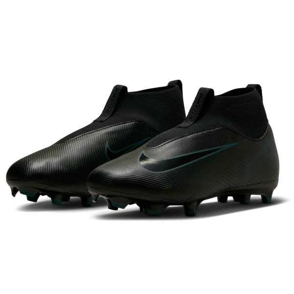 Nike Jr Mercurial Superfly 10 Academy Laceless FG/MG - Black/Deep Jungle FQ8304-002