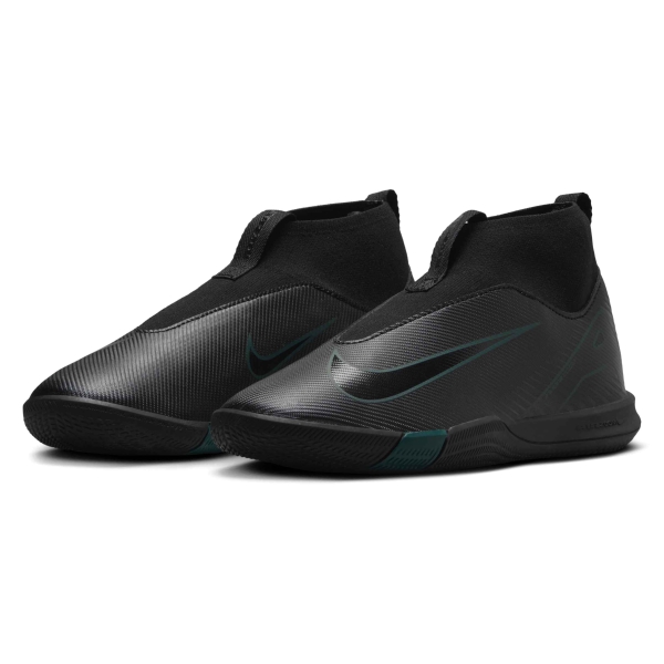 Nike Jr Mercurial Superfly 10 Academy Laceless IC - Black/Deep Jungle Indoor Shoe FQ8312-002
