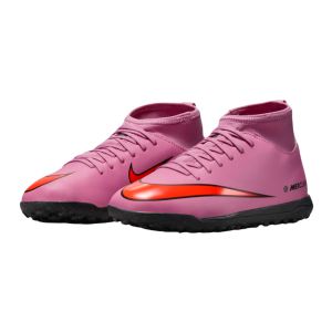 Nike Jr Mercurial Superfly 10 Club TF - Magic Flamingo/Total Crimson/Black Turf Shoes FQ8313-600
