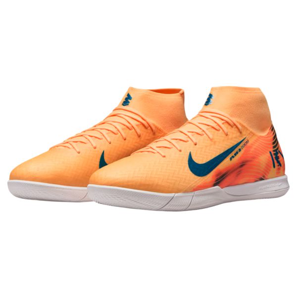 Nike Mercurial Superfly 10 Academy 'Kylian Mbappé' IC - Melon Tint/Igloo/Neo Turquoise Indoor Shoe FQ8334-801