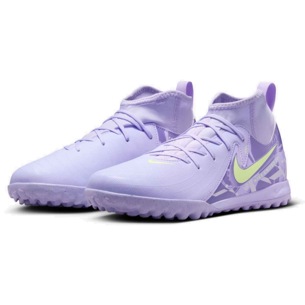 Nike United Jr Phantom Luna 2 Academy TF - Purple Agate/Barely Volt Turf Shoes HF1581-500