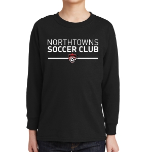 Northtowns Soccer Club Youth Long Sleeve T-Shirt - Black NSC-5400B-Blk