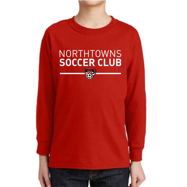Northtowns Soccer Club Youth Long Sleeve T-Shirt - Red NSC-5400B