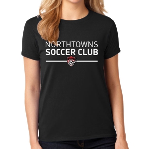 Northtowns Soccer Club Women's T- Shirt - Black NSC-G5000L-Blk