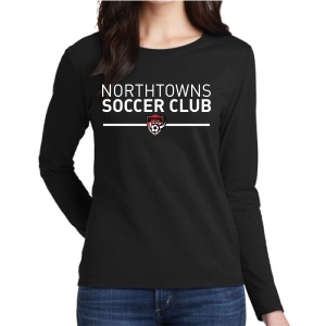 Northtowns Soccer Club Women's Long Sleeve T-Shirt - Black NSC-G5400L-Blk