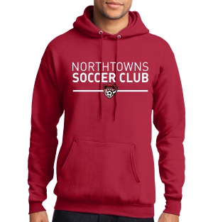 Northtowns Soccer Club Hooded Sweatshirt - Red NSC-PC78H