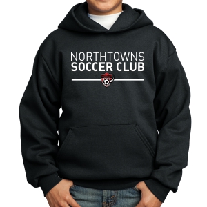 Northtowns Soccer Club Youth Hooded Sweatshirt - Black NSC-PC90YH-Blk