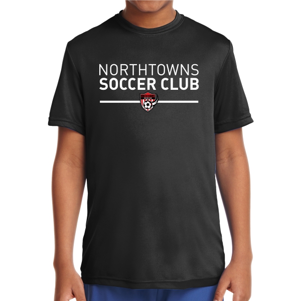 Northtowns Soccer Club Youth Performance Shirt - Black NSC-YST350-Blk