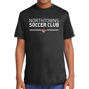 Northtowns Soccer Club Youth Performance Shirt - Black NSC-YST350-Blk