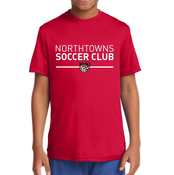 Northtowns Soccer Club Youth Performance Shirt - Red NSC-YST350