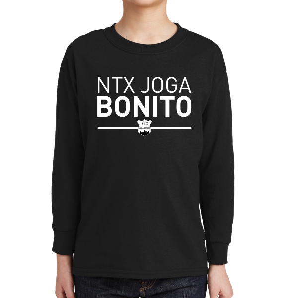 NXT Joga Bonito Youth Long Sleeve T-Shirt - Black NXT-5400B