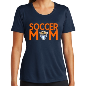 Olsmar SC Women's Soccer Mom Performance Shirt - Navy LST350-OSCSM