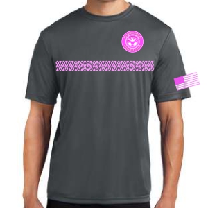 PBG Predators Breast Cancer Awareness Shirt - Iron Grey ST350IG-BC-PBG