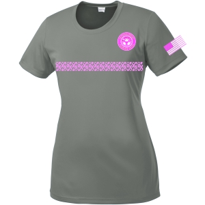 PBG Predators Breast Cancer Awareness Women's Shirt - Grey WLST350-PBGG-BC