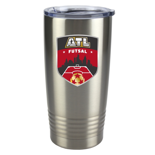 Atlanta Futsal 20 Oz Double-Wall Insulated Stainless Steel Tumbler ATL-LM-TMB