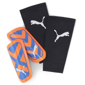 Puma ULTRA Light Shin Guard - Ultra Orange/Blue Glimmer 030873-01