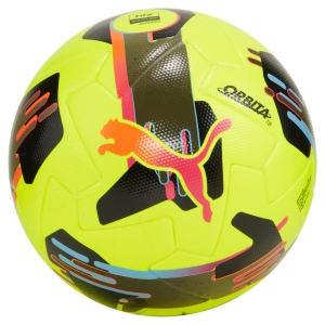 PUMA Orbita 1 TB FQP Size 5 Soccer Ball - Lemon Tonic/Multicolor 08432203010101