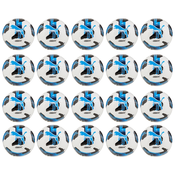 PUMA Orbita 6 MS Soccer Ball - White/Ignite Blue - 20 Pack 084335-05-20PACK