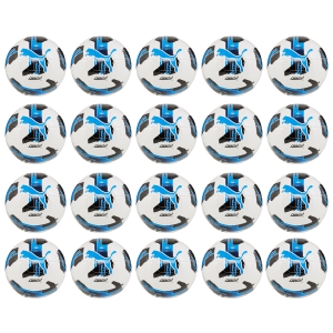 PUMA Orbita 6 MS Soccer Ball - White/Ignite Blue - 20 Pack 084335-05-20PACK