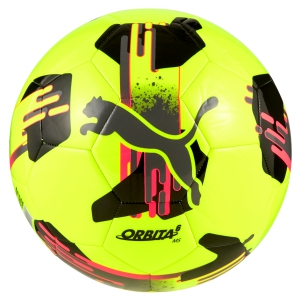 Puma Orbita 6 MS Soccer Ball - Yellow Alert/Sun Struck/Matte Aged Silver 084335-11
