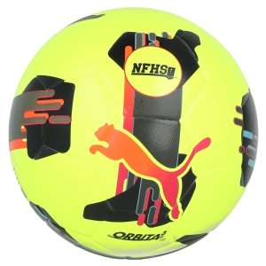 Puma Orbita 3 TB NFHS Soccer Ball Size 5 - Lemon Tonic/Multi Colour 08433702010101
