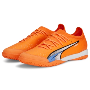 Puma ULTRA Ultimate Court IT - Supercharge Pack - Ultra Orange/White/Blue Glimmer Indoor Soccer Shoe 107211-01