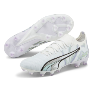 Puma Women's ULTRA Match Brilliance FG/AG - White/Black/Spring Lavender 107405-01