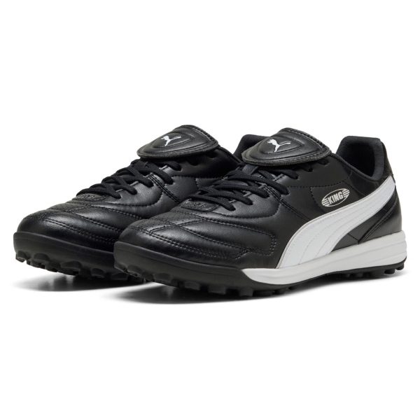 Puma King Liga TF - Black/White/Silver Turf Shoes 108476-01