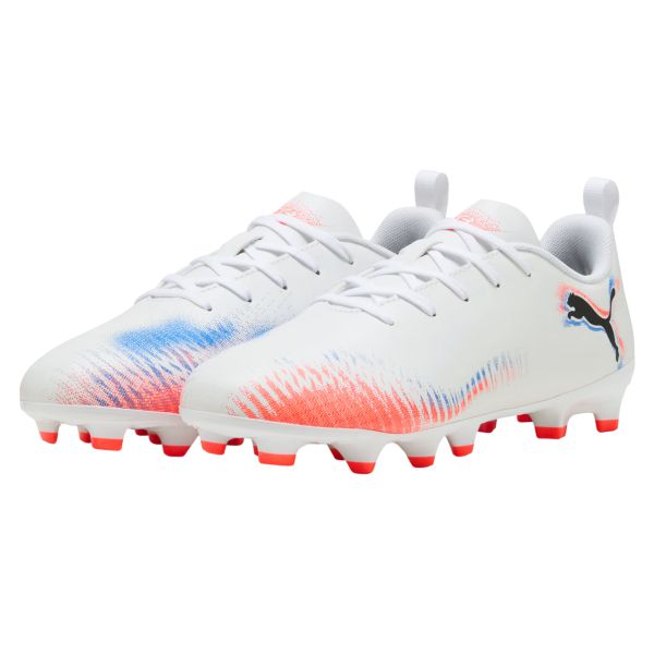 Puma FUTURE 8 PLAY FG/AG JR - White/Black/Glowing Red 108622-01