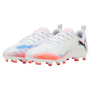 Puma FUTURE 8 PLAY FG/AG JR - White/Black/Glowing Red 108622-01