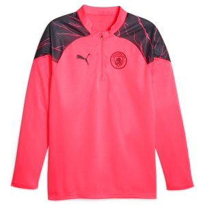 Puma Manchester City 1/4 Zip Top - Puma Sunset Glow-Dark Navy 772858-17