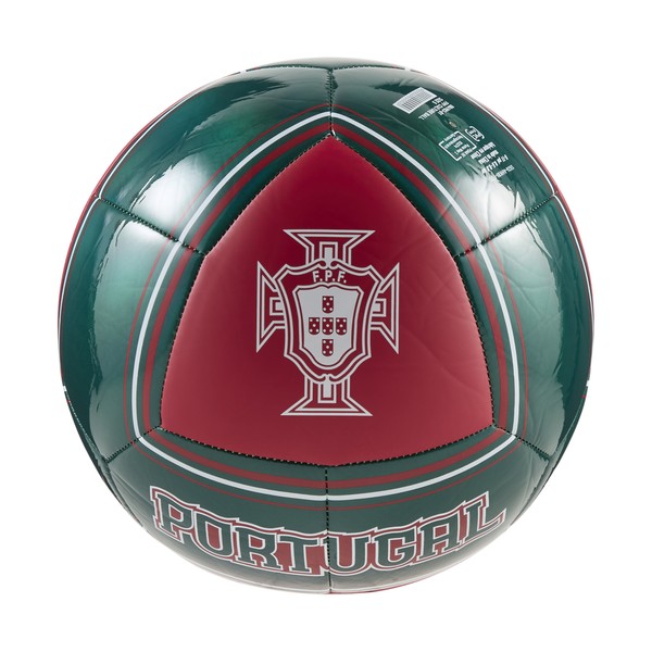 PUMA Portugal ftblCulture Soccer Ball - Club Red/Green Lagoon 084983-01