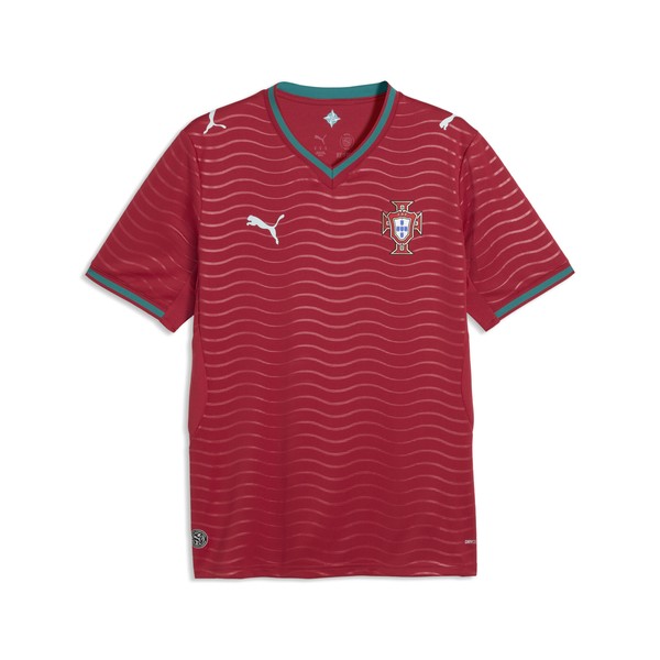 PUMA Portugal Home Jersey 2026 - Club Red/Green Lagoon 783278-01