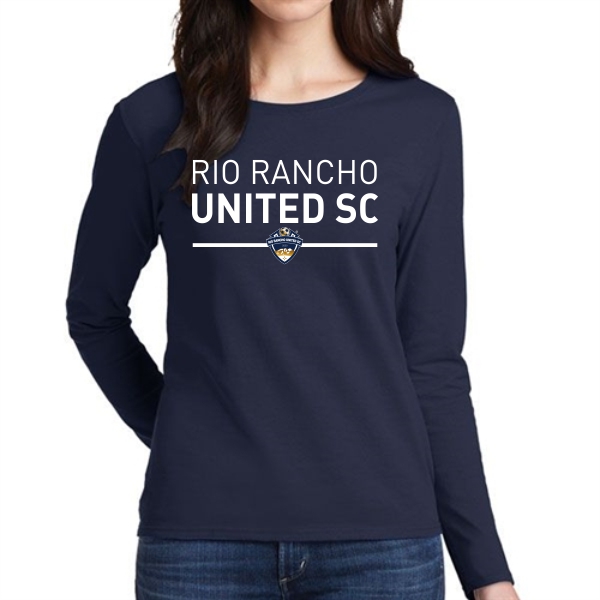 Rio Rancho United Women's Long Sleeve T-Shirt - Navy RRU-G5400L