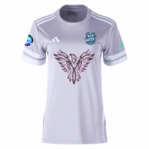 Rise FC adidas Women's Squadra 25 Jersey - Light Grey/White RFC-JI9995