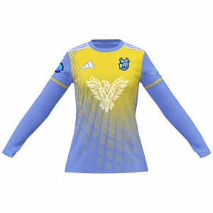 Rise FC adidas Women's Mi Squadra 25 Goalkeeper LS Jersey - Light Blue/Yellow RFC-JJ2511