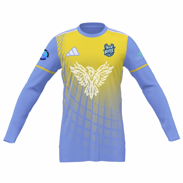 Rise FC adidas Mi Squadra 25 Goalkeeper LS Jersey - Light Blue/Yellow RFC-JJ2513