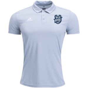Rise FC adidas Core 18 Polo - Grey/White RFC-CV3592