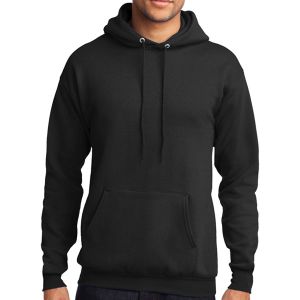Core Fleece Pullover Hooded Sweatshirt - Black PC78HBlak
