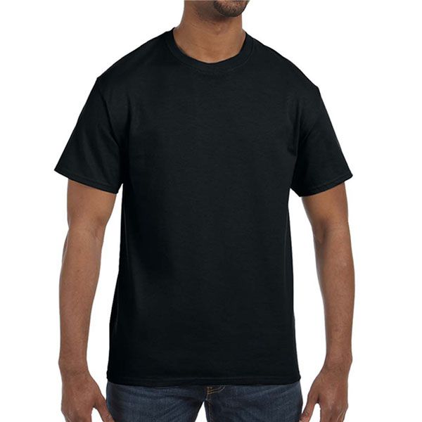 Gildan 5000 Cotton T-Shirt - Black - AuthenticSoccer.com