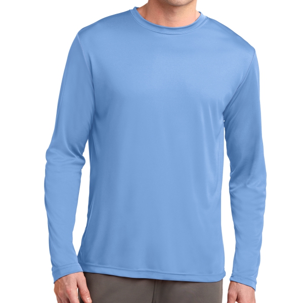 Sport Tek Long Sleeve Performance Shirt Light Blue