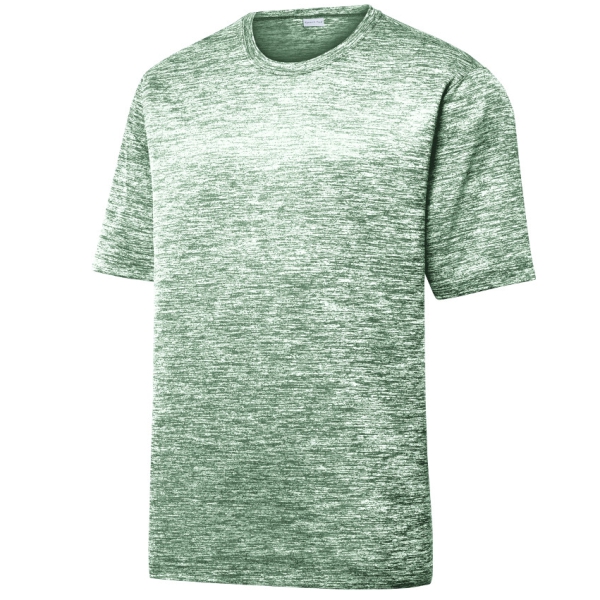 Sport Tek Heather Shirt - Forest Green/Electric ST390-FGE