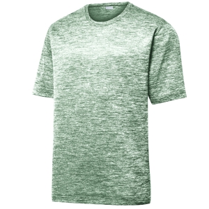 Sport Tek Heather Shirt - Forest Green/Electric ST390-FGE