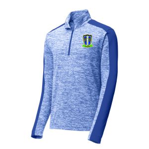 Coral Spring United 1/4 Zip Pullover Top - Royal Blue ST397-CSU