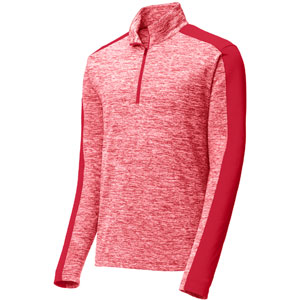 Sport Tek Posi Charge 1/4 Zip Pullover Top - Deep Red Electric/ Deep Red ST397Red